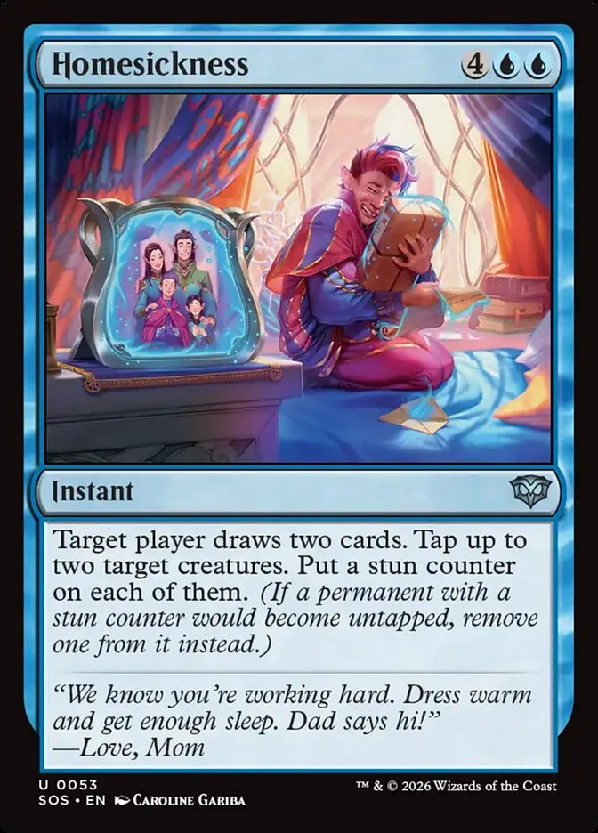 2026 Secrets of Strixhaven Homesickness uncommon #53 uncommon card image