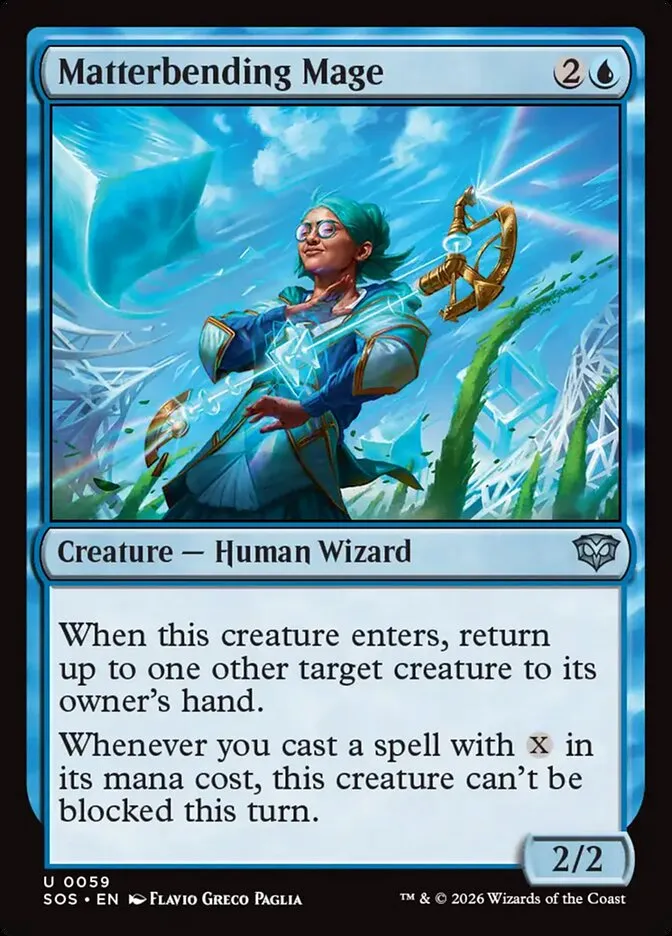 2026 Secrets of Strixhaven Matterbending Mage uncommon #59 uncommon card image