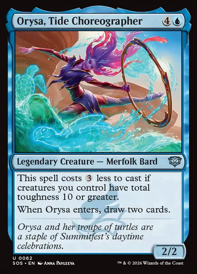 2026 Secrets of Strixhaven Orysa, Tide Choreographer uncommon #62 uncommon card image