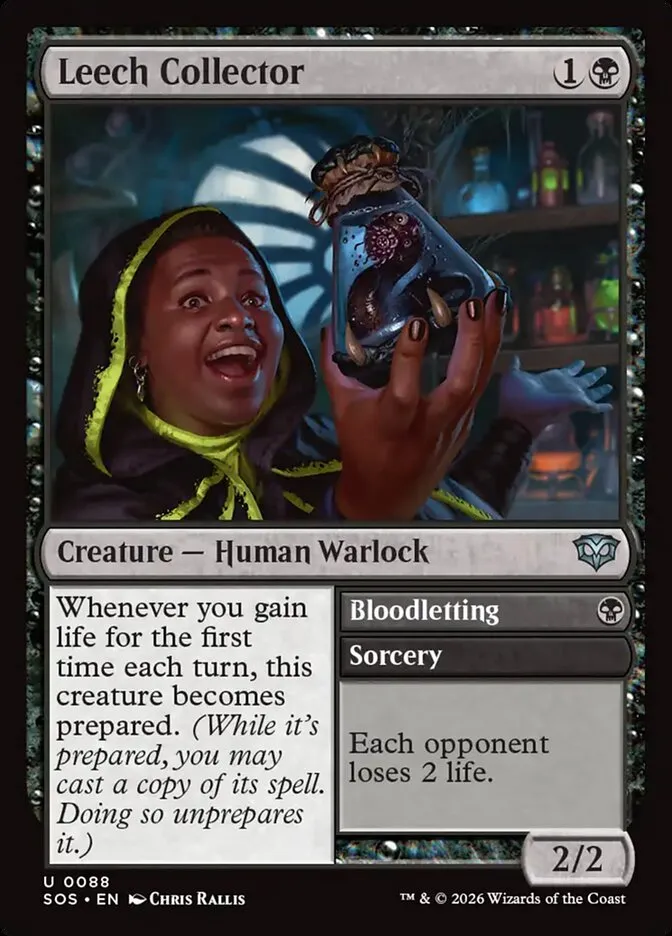 2026 Secrets of Strixhaven Leech Collector // Bloodletting #88 uncommon card image