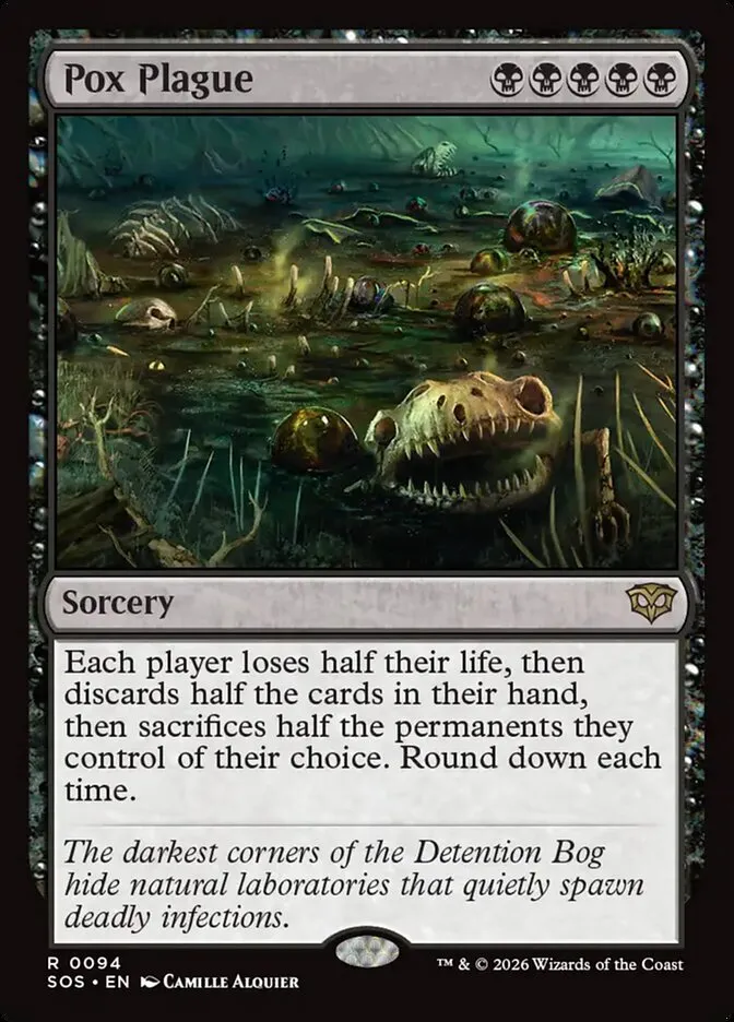 2026 Secrets of Strixhaven Pox Plague #94 rare card image