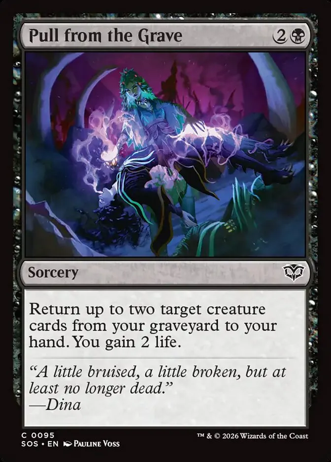 2026 Secrets of Strixhaven Pull from the Grave common #95 common card image