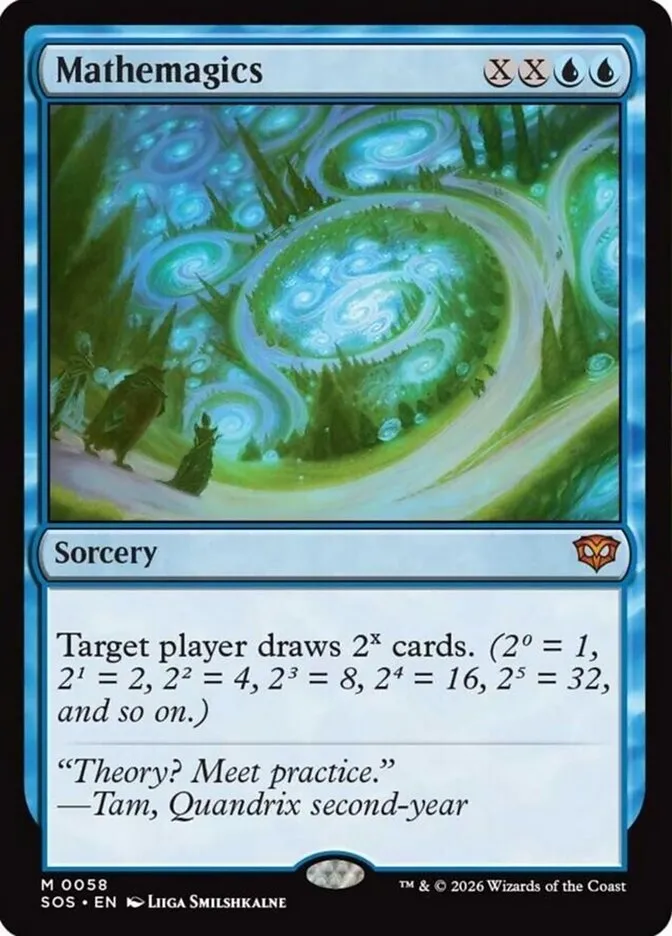 2026 Secrets of Strixhaven Mathemagics mythic #58 mythic card image