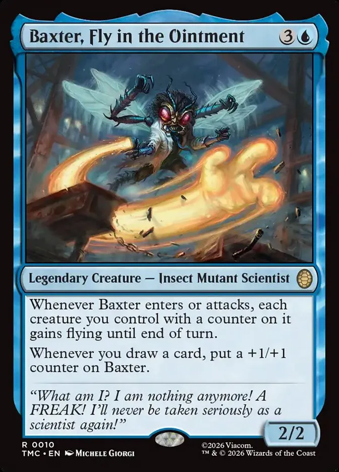 2026 Teenage Mutant Ninja Turtles Eternal Baxter, Fly in the Ointment #10 rare card image