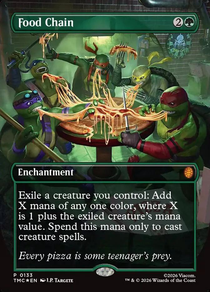 2026 Teenage Mutant Ninja Turtles Eternal Food Chain #133 mythic card image