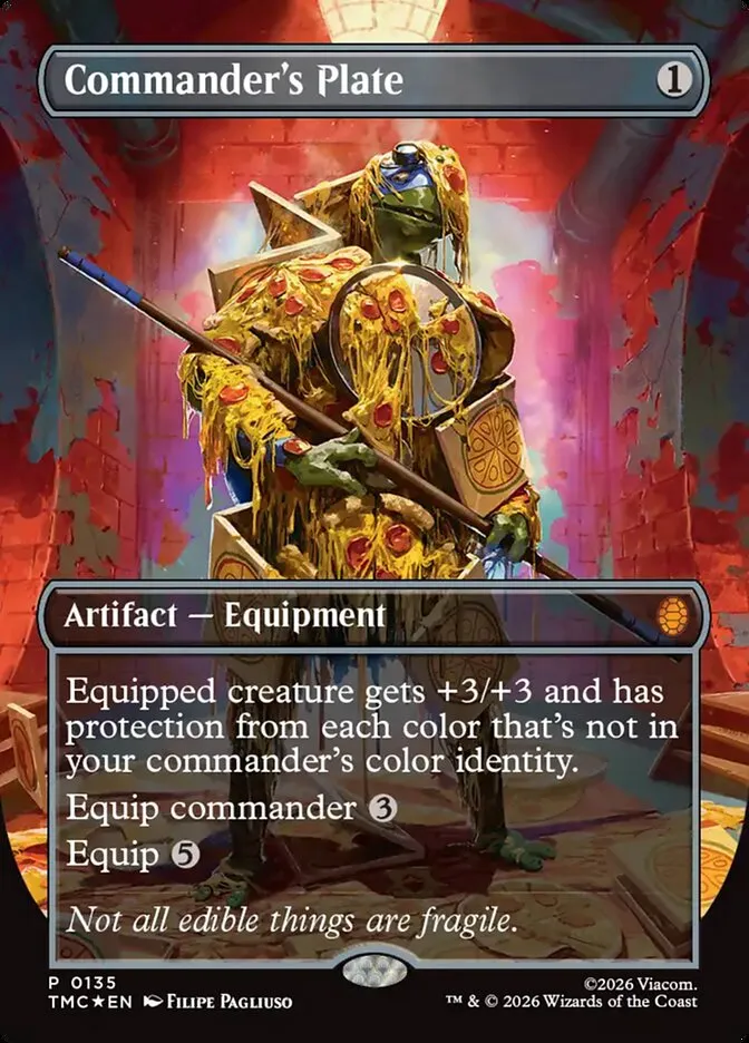 2026 Teenage Mutant Ninja Turtles Eternal Commander's Plate #135 mythic card image