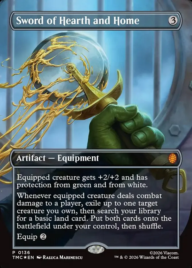 2026 Teenage Mutant Ninja Turtles Eternal Sword of Hearth and Home #136 mythic card image