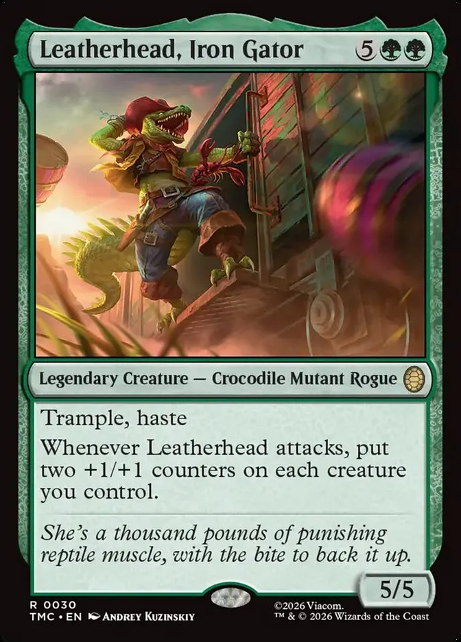 2026 Teenage Mutant Ninja Turtles Eternal Leatherhead, Iron Gator #30 rare card image