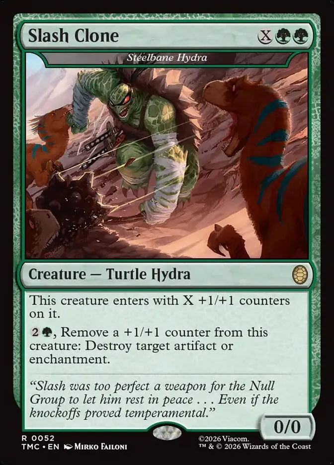 2026 Teenage Mutant Ninja Turtles Eternal Steelbane Hydra #52 rare card image