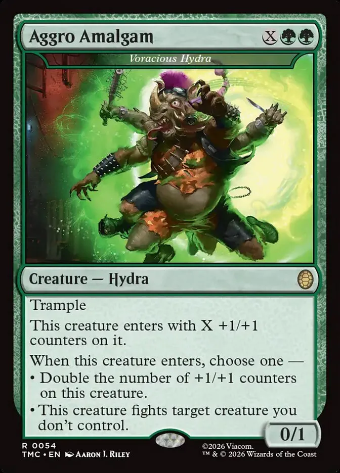 2026 Teenage Mutant Ninja Turtles Eternal Voracious Hydra #54 rare card image
