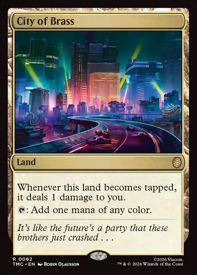 2026 Teenage Mutant Ninja Turtles Eternal City of Brass #62 rare card image