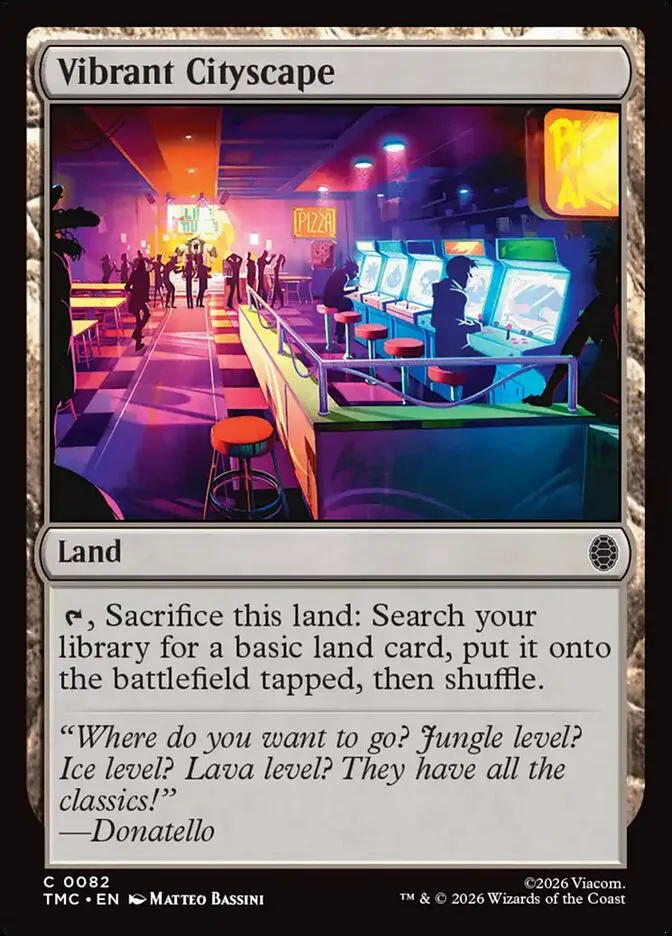2026 Teenage Mutant Ninja Turtles Eternal Vibrant Cityscape #82 common card image