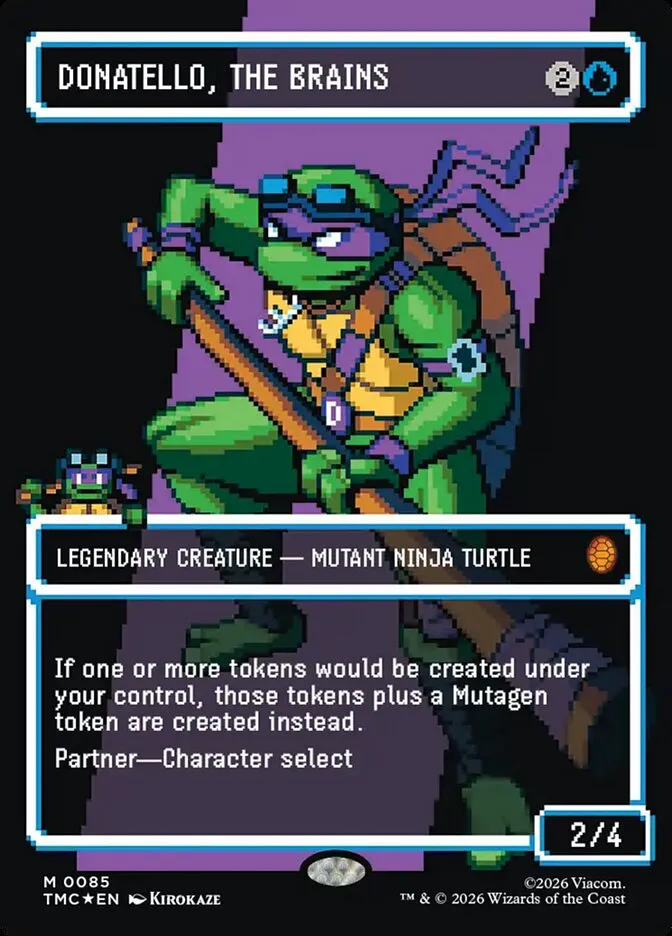 2026 Teenage Mutant Ninja Turtles Eternal Donatello, the Brains #85 mythic card image