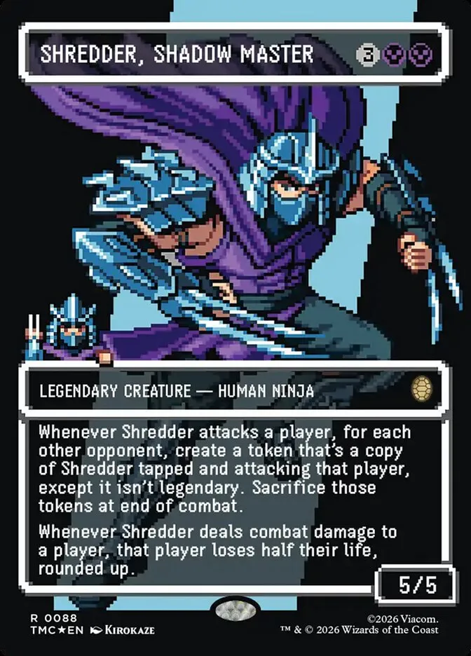 2026 Teenage Mutant Ninja Turtles Eternal Shredder, Shadow Master #88 rare card image