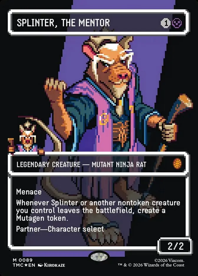 2026 Teenage Mutant Ninja Turtles Eternal Splinter, the Mentor #89 mythic card image