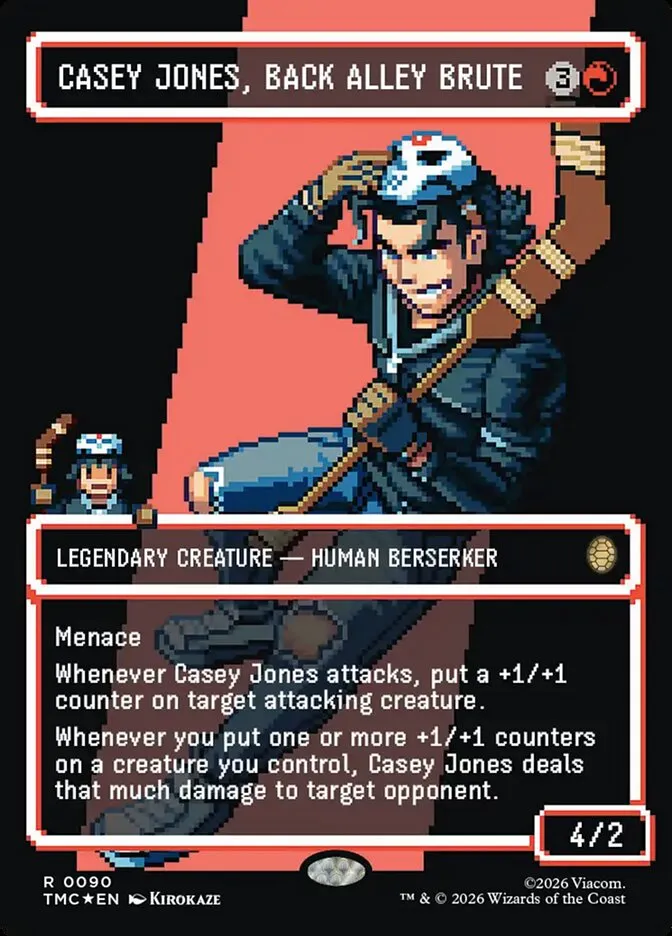 2026 Teenage Mutant Ninja Turtles Eternal Casey Jones, Back Alley Brute #90 rare card image