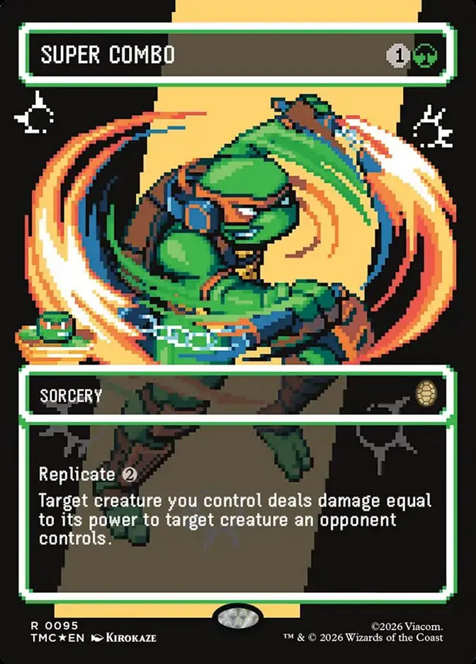 2026 Teenage Mutant Ninja Turtles Eternal Super Combo #95 rare card image