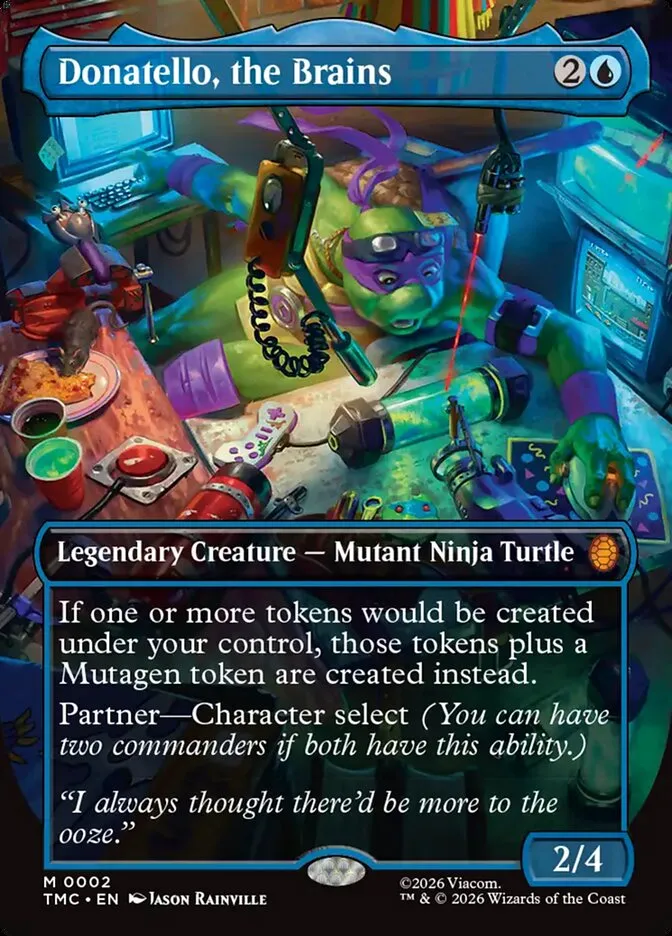 2026 Teenage Mutant Ninja Turtles Eternal Donatello, the Brains #2 mythic card image