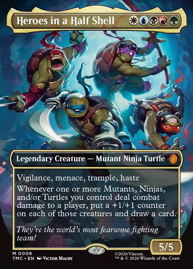 2026 Teenage Mutant Ninja Turtles Eternal Heroes in a Half Shell #6 mythic card image