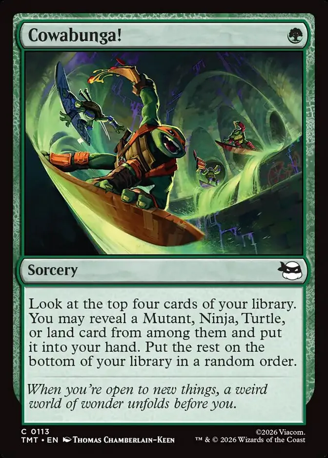 2026 Teenage Mutant Ninja Turtles Cowabunga! #113 common card image