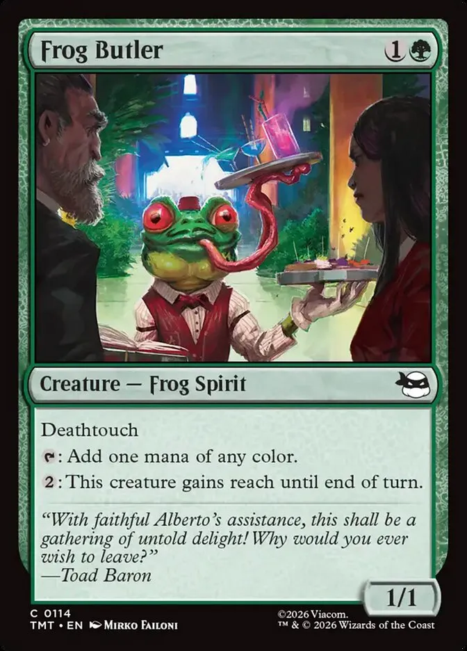 2026 Teenage Mutant Ninja Turtles Frog Butler #114 common card image