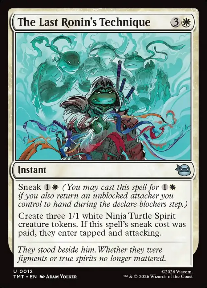 2026 Teenage Mutant Ninja Turtles The Last Ronin's Technique #12 uncommon card image