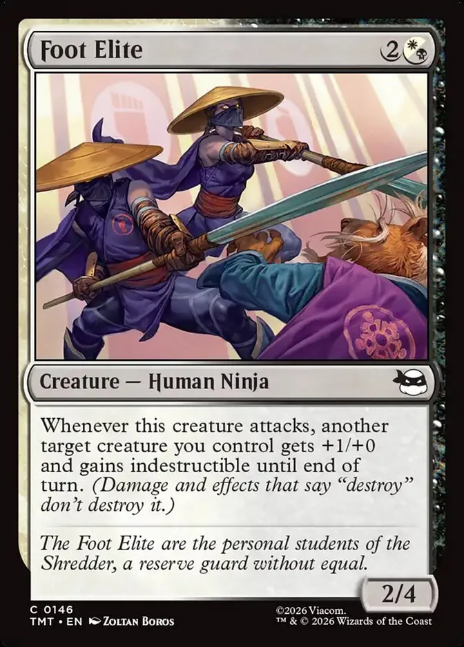 2026 Teenage Mutant Ninja Turtles Foot Elite #146 common card image