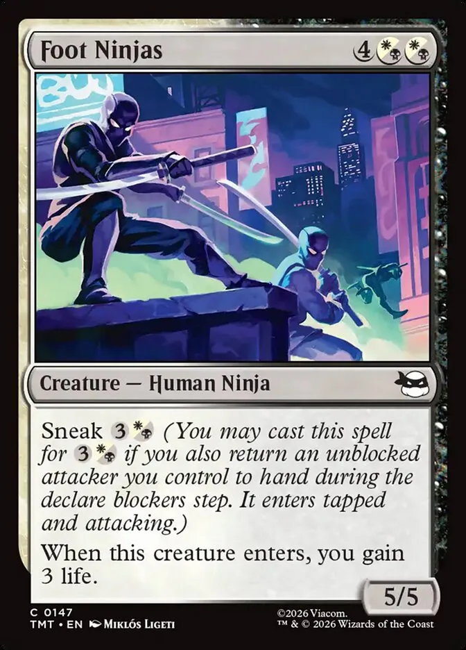 2026 Teenage Mutant Ninja Turtles Foot Ninjas #147 common card image