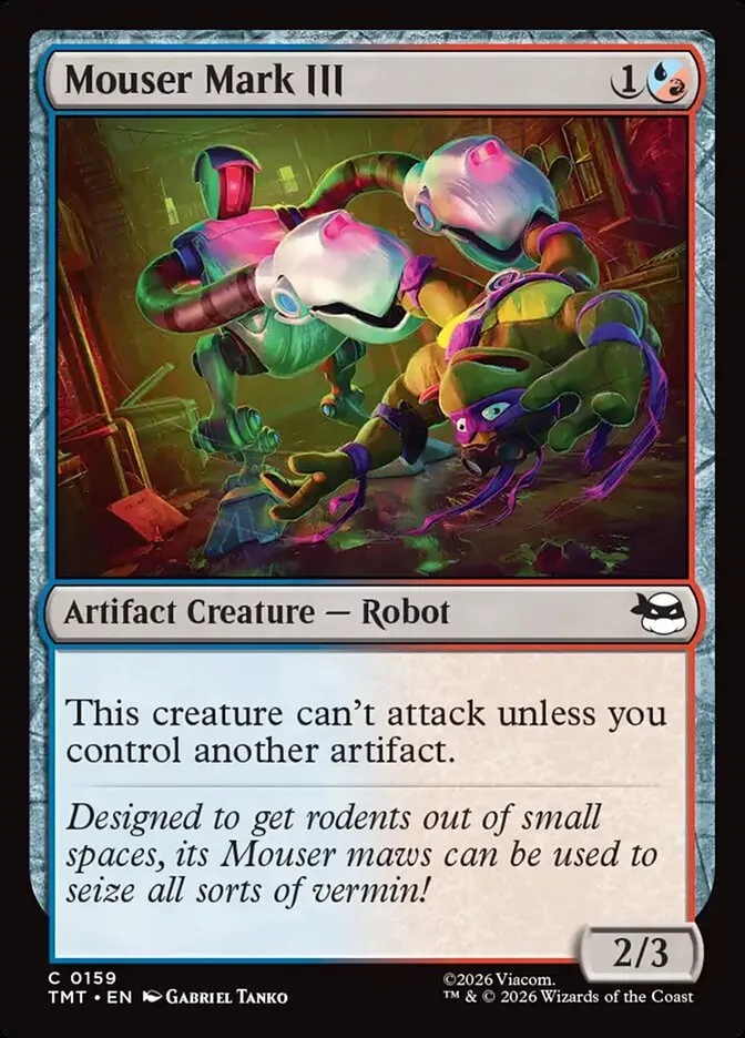 2026 Teenage Mutant Ninja Turtles Mouser Mark III #159 common card image