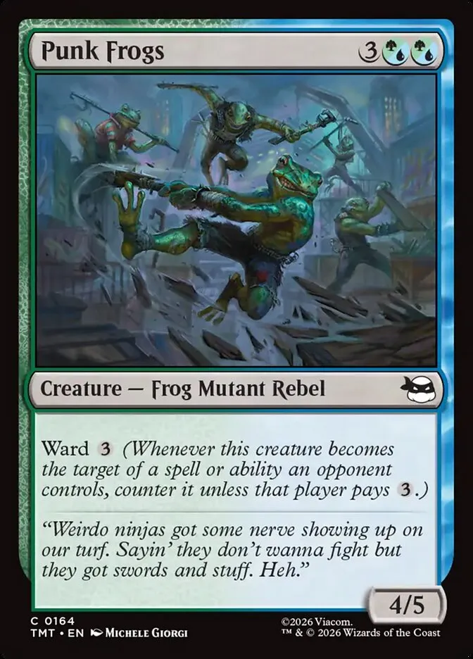 2026 Teenage Mutant Ninja Turtles Punk Frogs #164 common card image