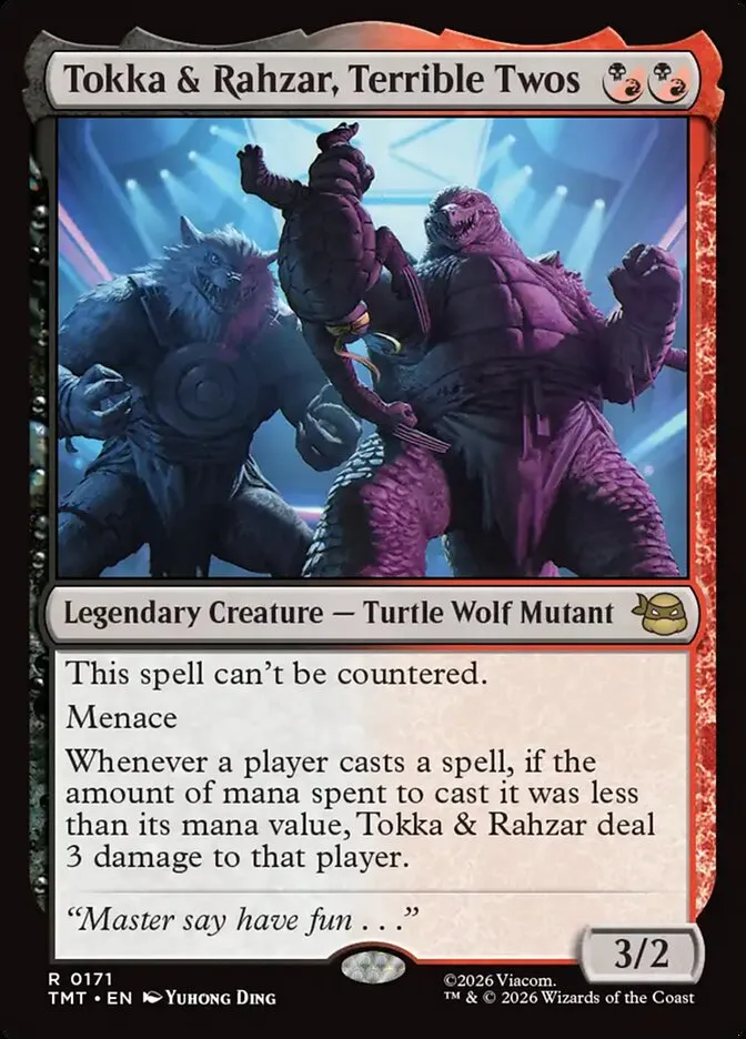 2026 Teenage Mutant Ninja Turtles Tokka & Rahzar, Terrible Twos #171 rare card image