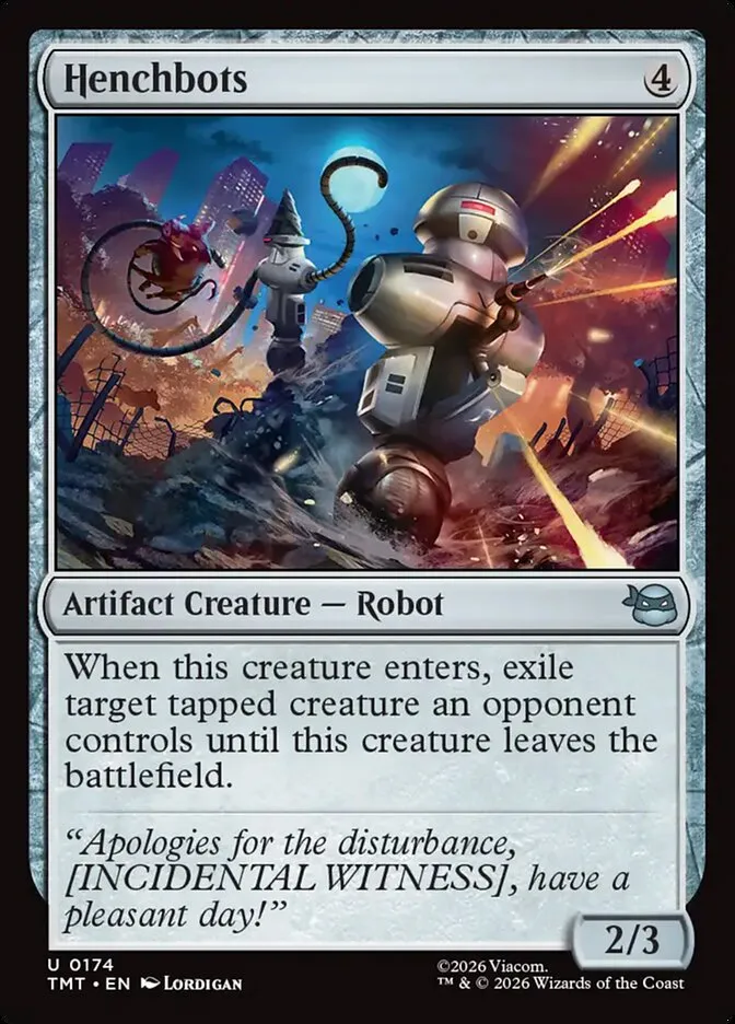 2026 Teenage Mutant Ninja Turtles Henchbots #174 uncommon card image