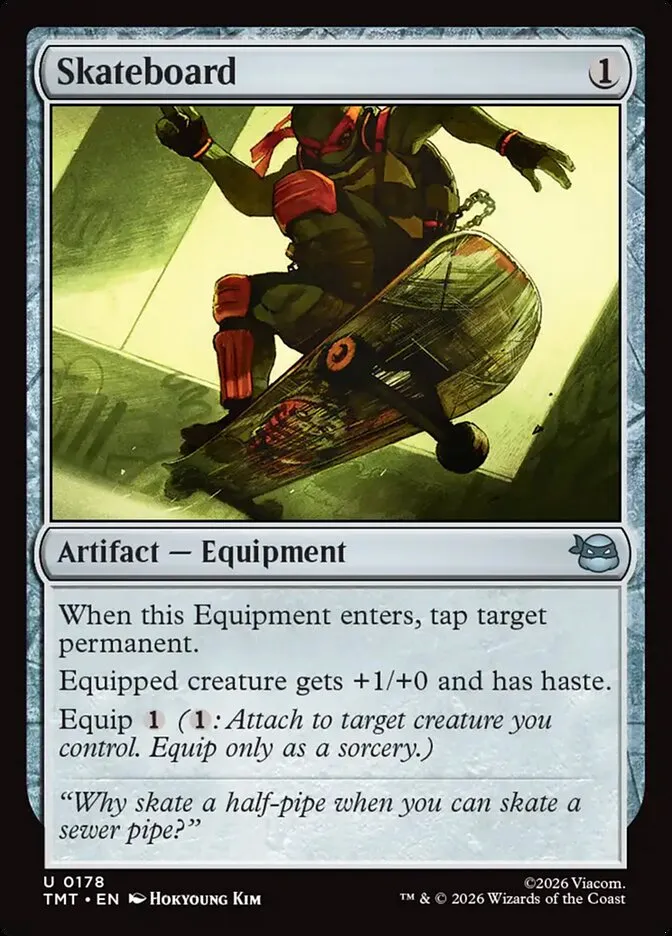 2026 Teenage Mutant Ninja Turtles Skateboard #178 uncommon card image