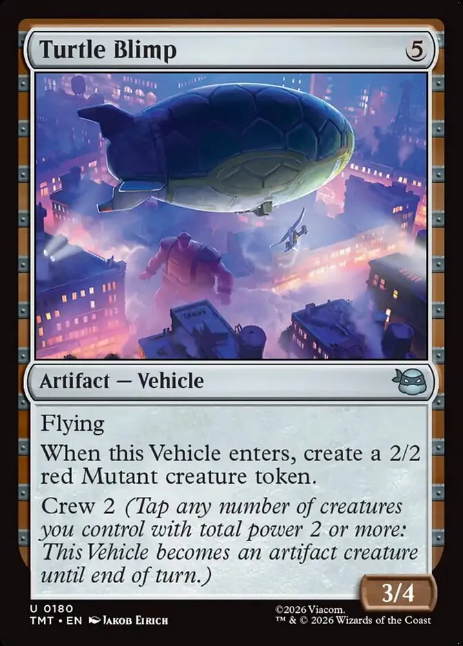 2026 Teenage Mutant Ninja Turtles Turtle Blimp #180 uncommon card image