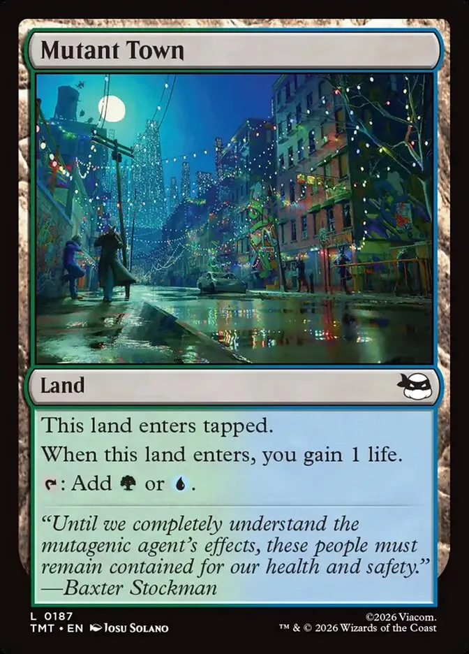 2026 Teenage Mutant Ninja Turtles Mutant Town #187 common card image