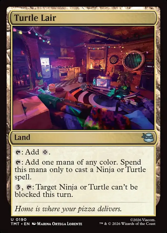 2026 Teenage Mutant Ninja Turtles Turtle Lair #190 uncommon card image