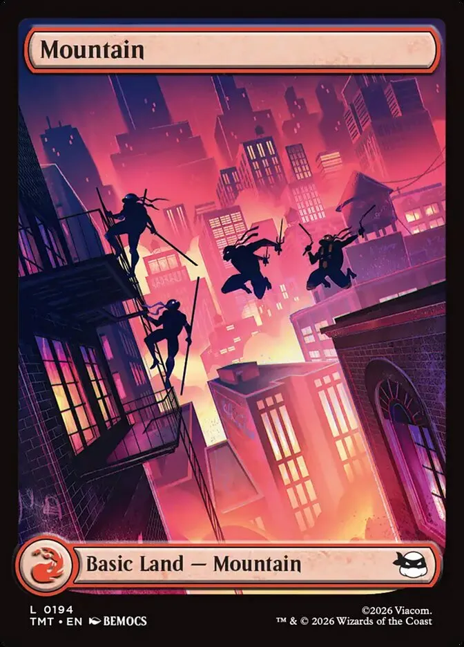 2026 Teenage Mutant Ninja Turtles Mountain #194 common card image