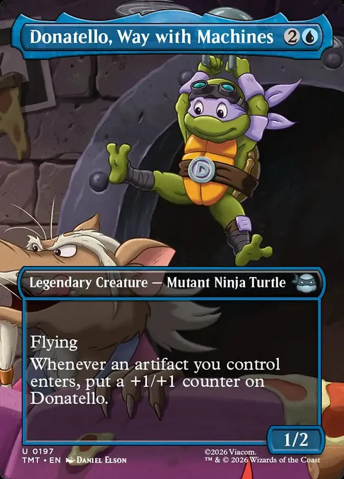 2026 Teenage Mutant Ninja Turtles Donatello, Way with Machines #197 uncommon card image