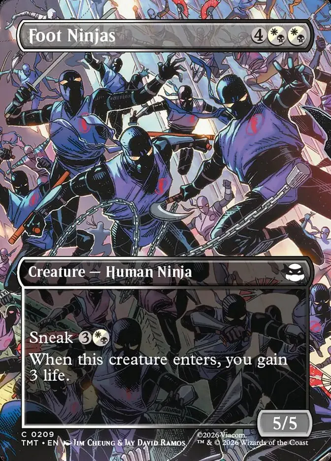 2026 Teenage Mutant Ninja Turtles Foot Ninjas #209 common card image