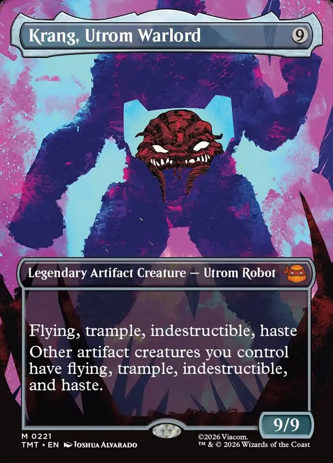 2026 Teenage Mutant Ninja Turtles Krang, Utrom Warlord #221 mythic card image