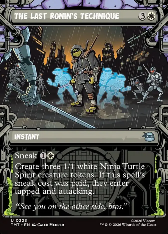 2026 Teenage Mutant Ninja Turtles The Last Ronin's Technique #223 uncommon card image