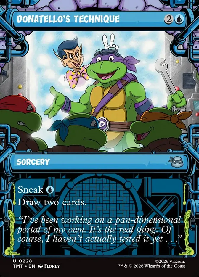 2026 Teenage Mutant Ninja Turtles Donatello's Technique #228 uncommon card image