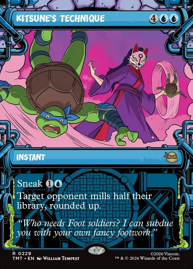 2026 Teenage Mutant Ninja Turtles Kitsune's Technique #229 rare card image
