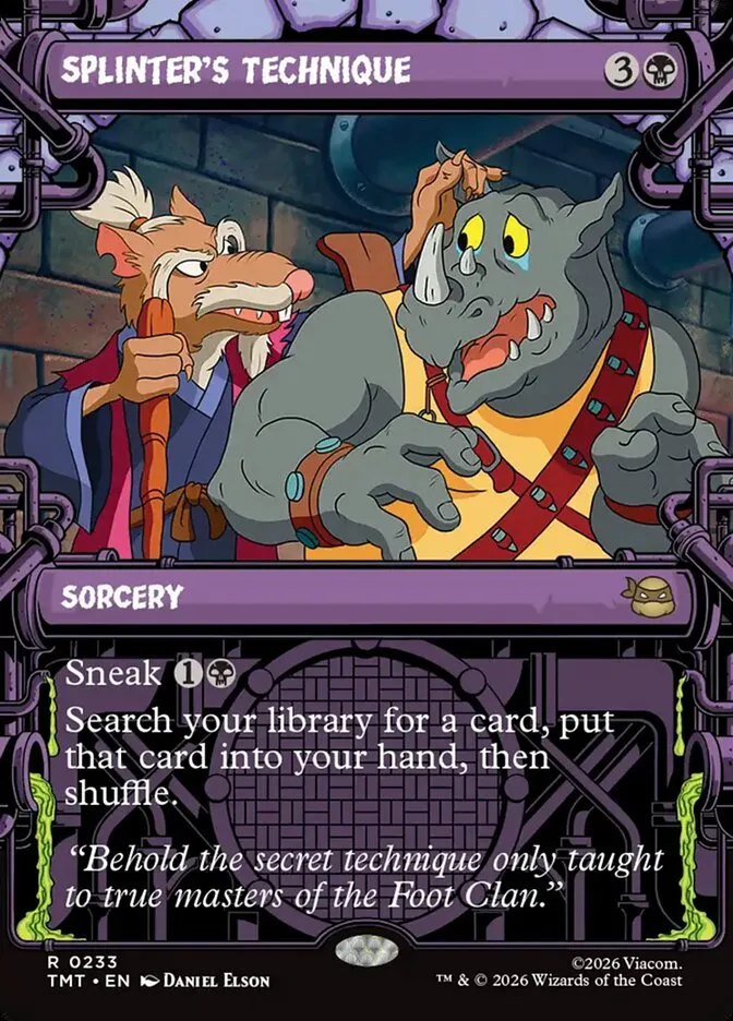 2026 Teenage Mutant Ninja Turtles Splinter's Technique #233 rare card image