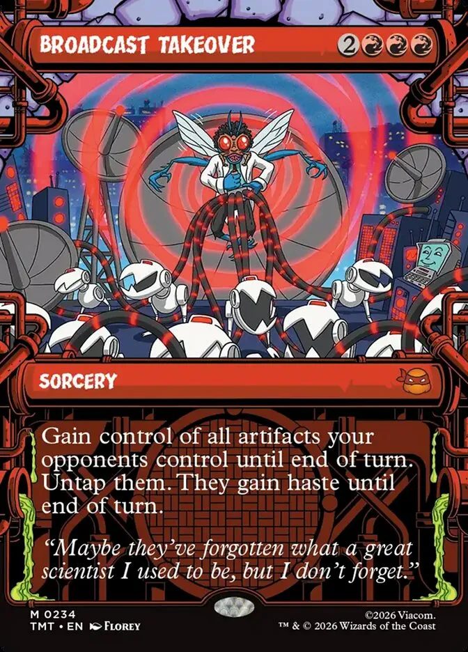 2026 Teenage Mutant Ninja Turtles Broadcast Takeover #234 mythic card image
