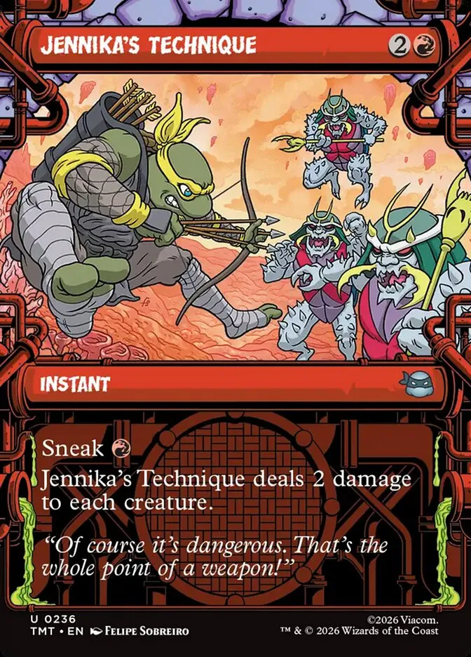 2026 Teenage Mutant Ninja Turtles Jennika's Technique #236 uncommon card image