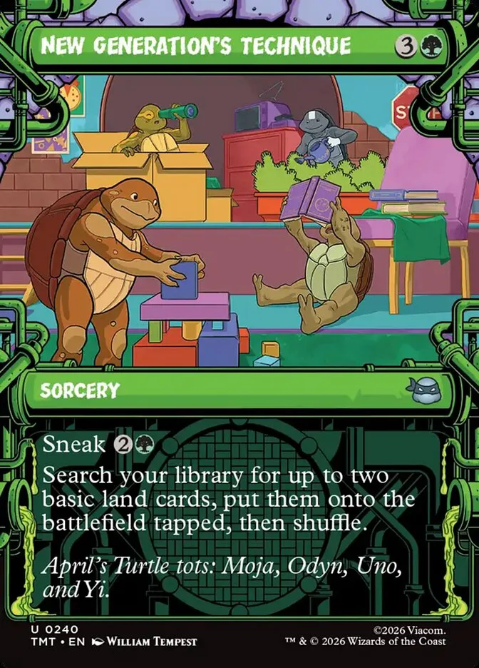2026 Teenage Mutant Ninja Turtles New Generation's Technique #240 uncommon card image