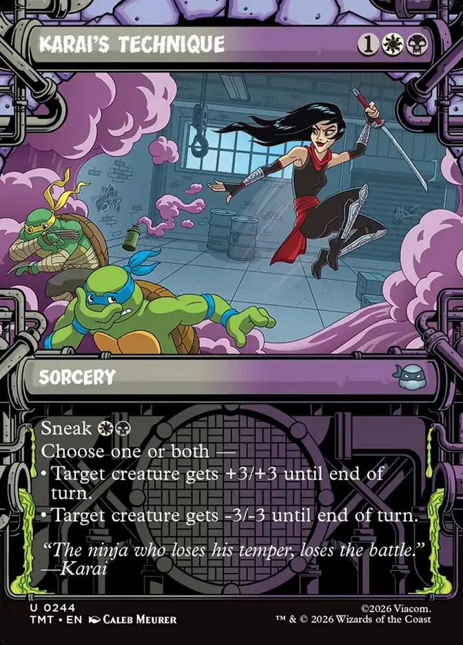 2026 Teenage Mutant Ninja Turtles Karai's Technique #244 uncommon card image