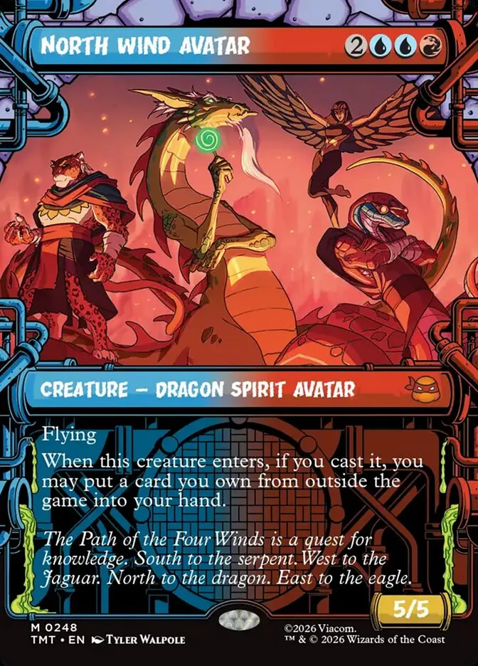 2026 Teenage Mutant Ninja Turtles North Wind Avatar #248 mythic card image