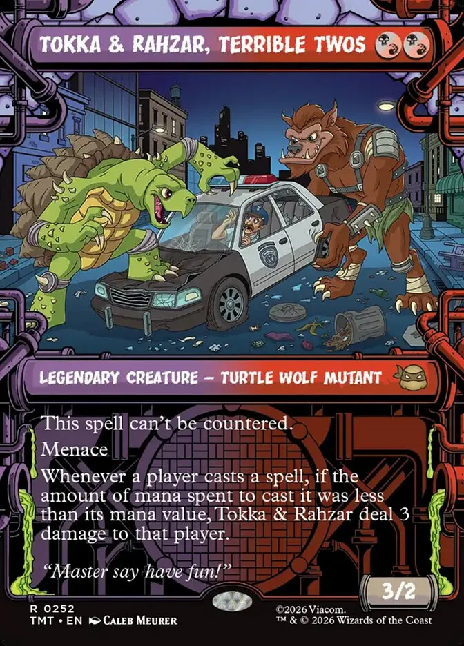 2026 Teenage Mutant Ninja Turtles Tokka & Rahzar, Terrible Twos #252 rare card image